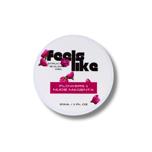 Feels Like Structure Builder Gel Flowers 1 “Nude Magenta” 30ml ￼